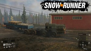 Геймплей SnowRunner | Миссия - Lumber Mill Revival - часть 2 | Logitech G29