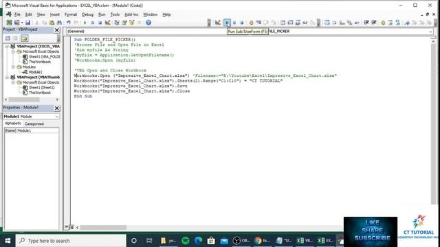 Excel VBA- Open and Close Workbook ||VBA to Browse File and Open File in Excel