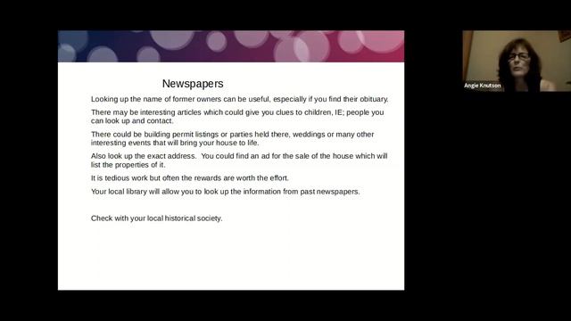 Researching Your House History with Angie Knutson