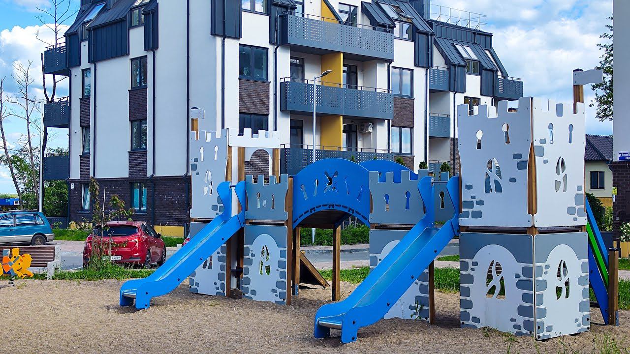 2х комнатная квартира в современном ЖК Пальмбург в г. Калининграде смотреть онлайн