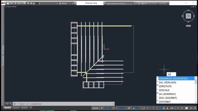 Полное проектирование крыши в Autocad.