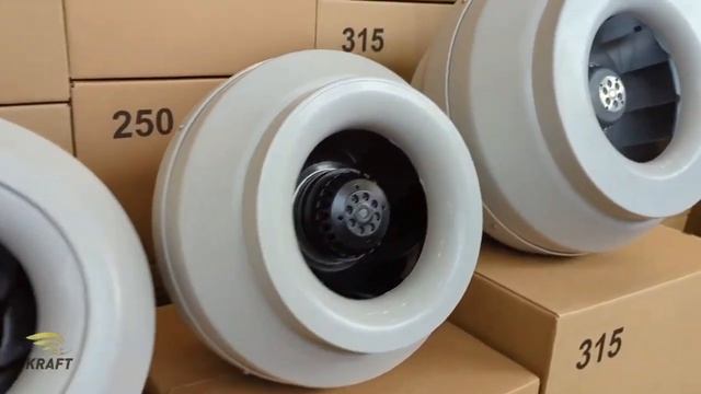 Вентиляторы круглые канальные ВКК от 100 до 315 мм. KRAFT смотреть онлайн