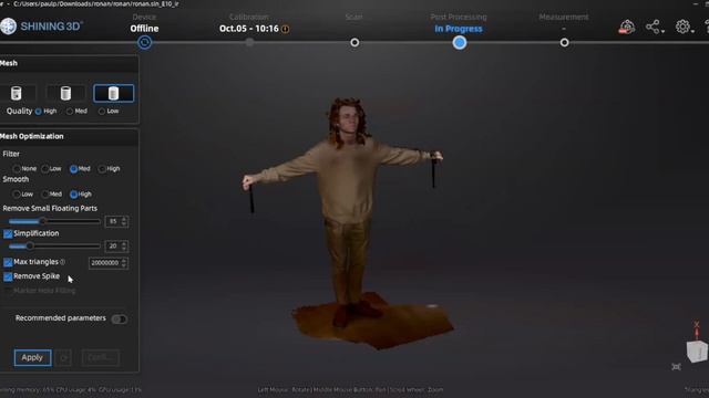 How to 3D scan humans (using Shining 3D Einstar scanner and Exstar software) смотреть онлайн