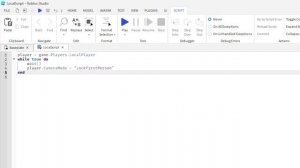 Как сделать первое лицо в Roblox studio?