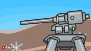 Steel Monsters Attack Ep.5: 88 FlaK Walking Tank. Cartoons About Tanks