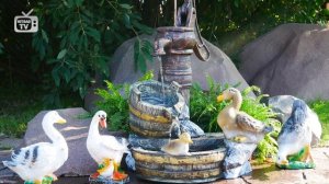 Новинка! Садовый фонтан Колонка ➡ декор для дачи