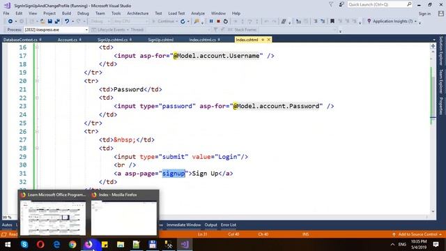 Registration Form, Login and User Profile in ASP.NET Core Razor Pages and Entity Framework Core