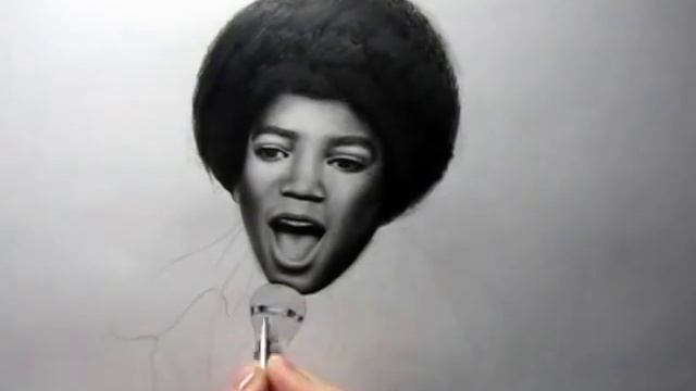 Drawing Michael Jackson (by Ellen Sunbeam) смотреть онлайн