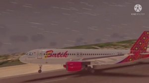 AIRBUS A320-200 BATIK AIR LANDING BUTTERRR RFS - REAL FLIGHT SIMULATOR #swiss001landing