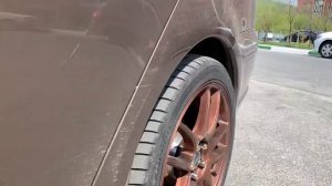 Установил проставки на Toyota avensis