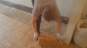 Индустриальный паркет из Дуба Этапы работ по укладке Монтаж паркета непосредственно на основание