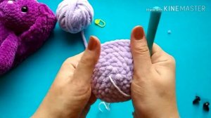 МК Зая Часть 4 Вязание головы зайки 1-15 ряд