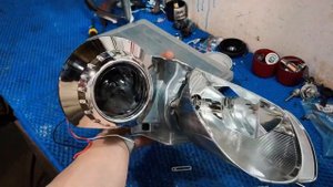 Замена галогеновых линз infinity ex на bi led Zorkiy s30. Антихром фар. Восстановление стекол. 3200
