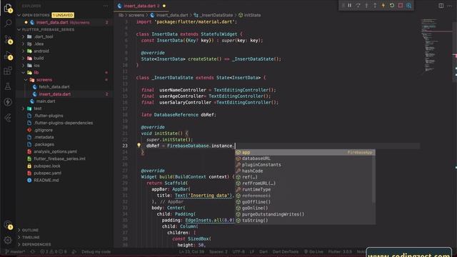 How to Insert Data in Firebase Realtime Database Flutter | Flutter Firebase Database CRUD 2022