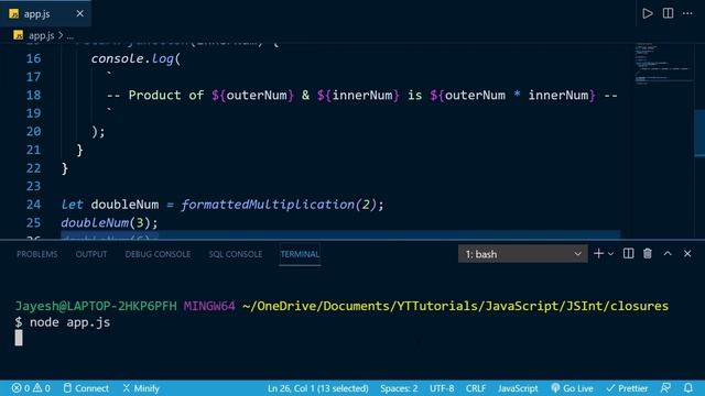 JavaScript Closures.