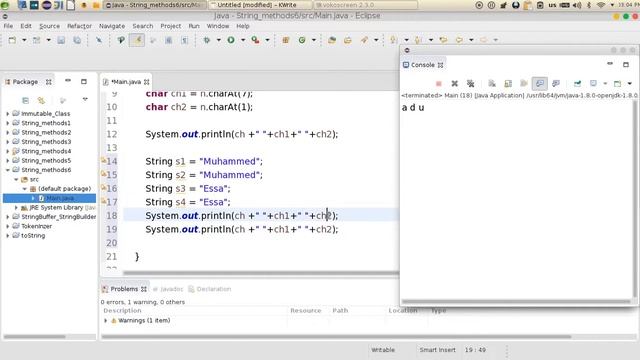 34 Java Advanced CharAt CompareTo دوال النص