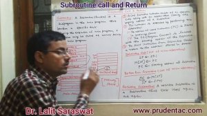 Subroutine call and return in computer architecture |subroutine call and return