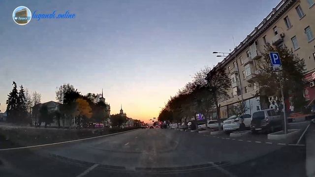 Проезд по Советской в Луганске - сентябрь 2023 смотреть онлайн
