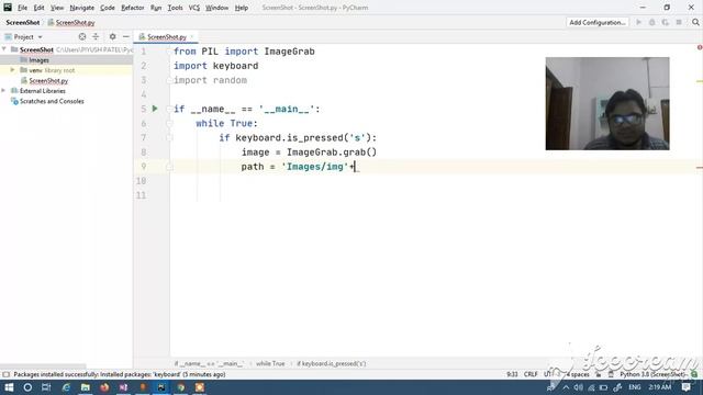 Python | Python Program To Take Screen Shots | Pillow | Python Projects | Python in hindi | Images