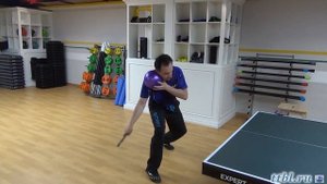 #Уроки настольного тенниса. Часть 95 . Отработка топ спина (дополнение)