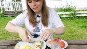 Мукбанг завтрак | Яичница, овощи #мукбанг #фудблогер #еда