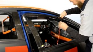 WELLvisors side window deflector vent visor Installation Video MITSUBISHI LANCER EVO X 08-17