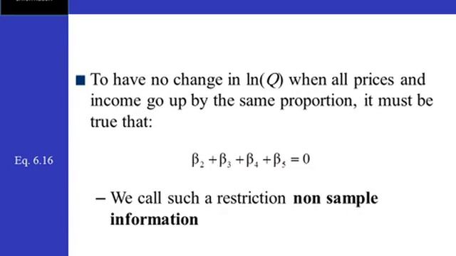 Further Inference in the Multiple Regression Model تحليل واستدلال معمق لنموذج الانحدار المتعدد смотреть онлайн