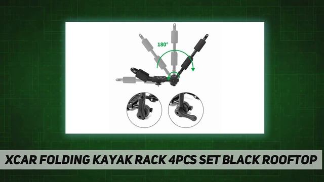 XCAR Folding Kayak Rack 4pcs/Set Black Rooftop - Review 2023 смотреть онлайн
