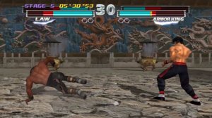 Tekken tag tournament HD | Hwoarang and Law Arcade battle | 60fps |