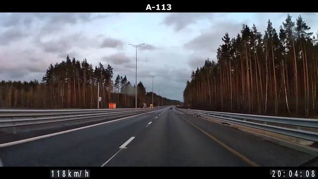 ЦКАД A-113. От Горьковского ш. до Домодедово (89км) 05.2021. смотреть онлайн