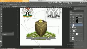 REMAKING THE NIGERIA'S COAT OF ARM IN PHOTOSHOP (TIME LAPSE)