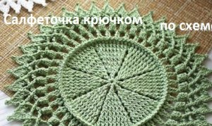 Яркая САЛФЕТОЧКА " Осень " вязание КРЮЧКОМ