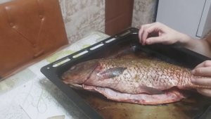 сазан в духовке, простой рецепт