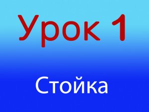 Урок 1 Боксерская стойка, Уровень 1/4