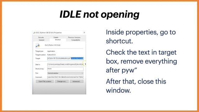 #3 - Possible Problems in IDLE Installation | Python Tutorial in Hindi | The Learning Point