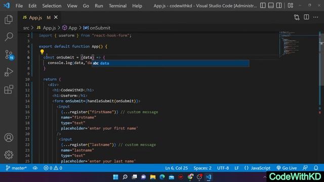 React UseForm in react js