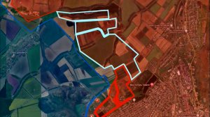 Карта боевых действий. Изменение линии фронта за ноябрь 2023 года. Наступление под Артемовском