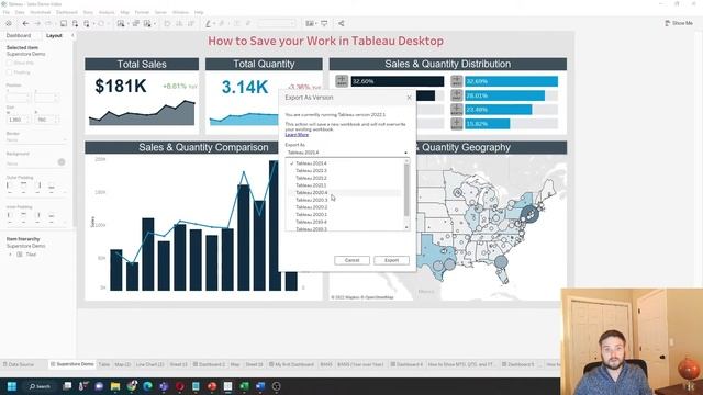 How to Save your Tableau Workbook in Tableau Desktop  twb, twbx, Publish, Public смотреть онлайн