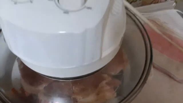 Свинина карбонат на аэрогриле с шампиньёнами.