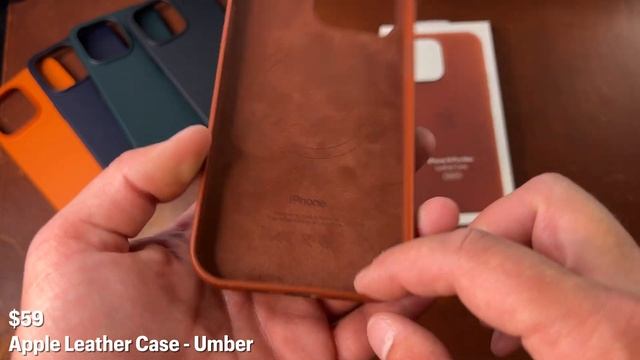 Umber - iPhone 14 Pro Max Apple Leather Case Closer look смотреть онлайн