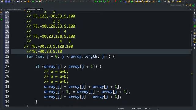 Bubble Sort (Java Implementation) смотреть онлайн