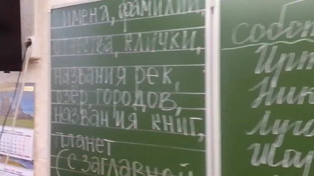 Имена собственные и нарицательные. 1класс