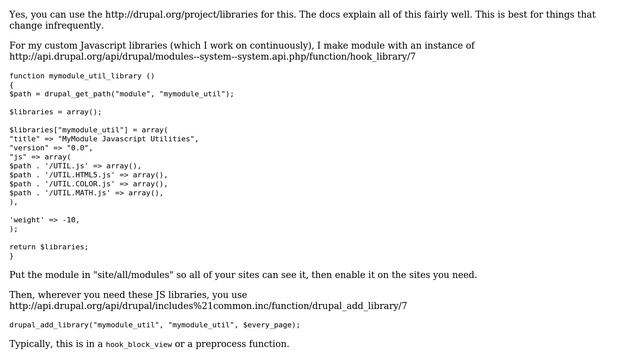 Drupal: Common Javascript File for all Themes (2 Solutions!!)