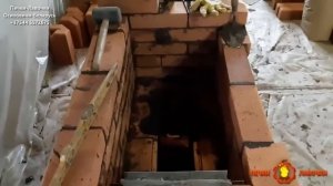 Отопительная печь на 30 м² с большой топкой.