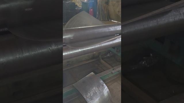 Изготовление конуса 400х1420 на трех валковых вальцах / Making conus 400x1420 on three rollers