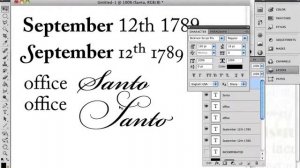 Photoshop CS5 - Open Type Part 2