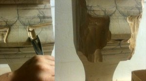Sculpture Carving Lion Head Corbel Hand Carved, Architectural Wood Carving, Furniture Wood Carving