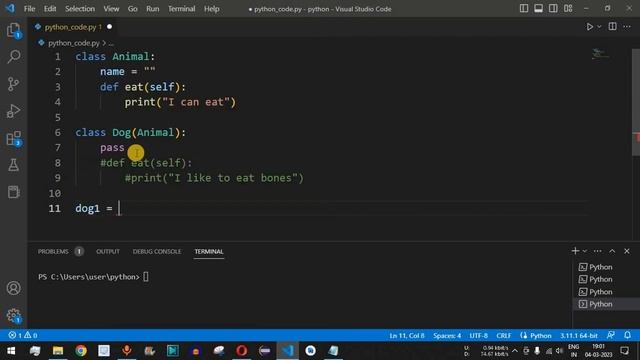 Python Tutorial #44 - Method Overriding in Python Programming for Beginners