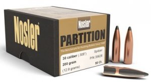 Пуля Nosler Partition .30 200gr/12.9грамм BC-0.481