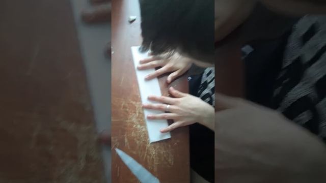 как сделать нож кунай из бумаги. смотреть онлайн